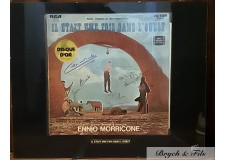 "Ennio Morricone/Il était une fois dans l'ouest" vinyle et 5 dédicaces
