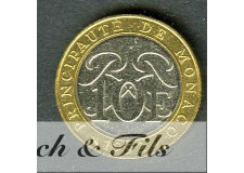 10 FRANCS DE MONACO 1992