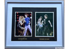 "Tina Turner/Mick Jagger/Amy Winehouse" 2 photos dédicacées