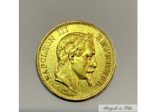 1869 A 100 FRANCS GOLD COIN