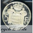 5 FRANCS MONACO 1966 ESSAI ARGENT FDC