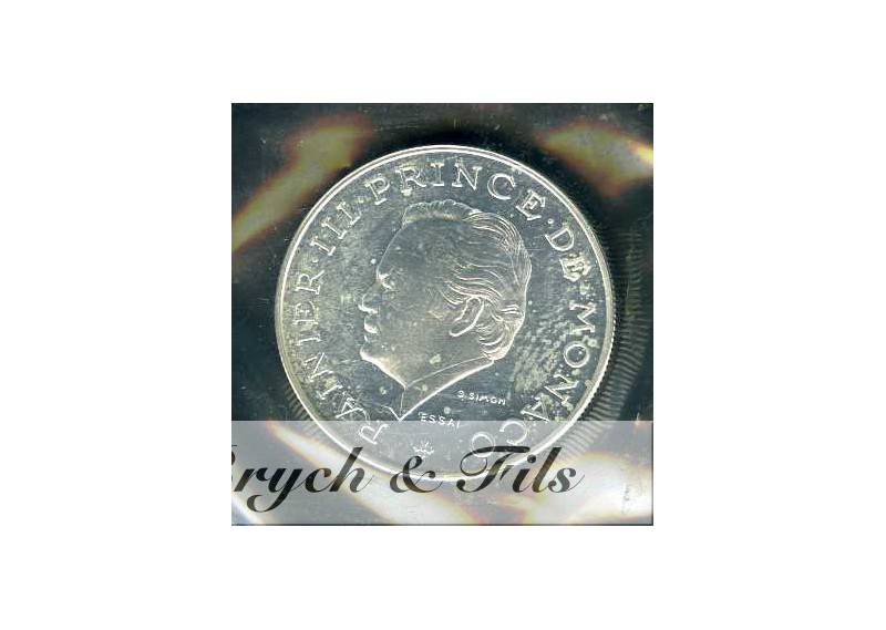 10 FRANCS MONACO ESSAI ARGENT FDC