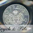 10 FRANCS MONACO 1974 ESSAI ARGENT FDC