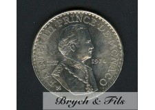 50 Francs Argent Monaco 1974 Rainier III