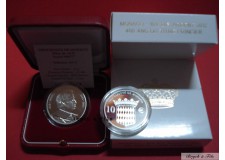 Monaco 2012 BE 10 euros argent Honoré II  400 ans de titre Princier