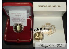 Belle Epreuve 2 Euros Monaco 2010 S.A.S. Albert II