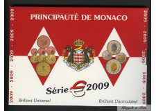 Monaco 2009 BU coffret 8 pièces de 2€ à 1 centime