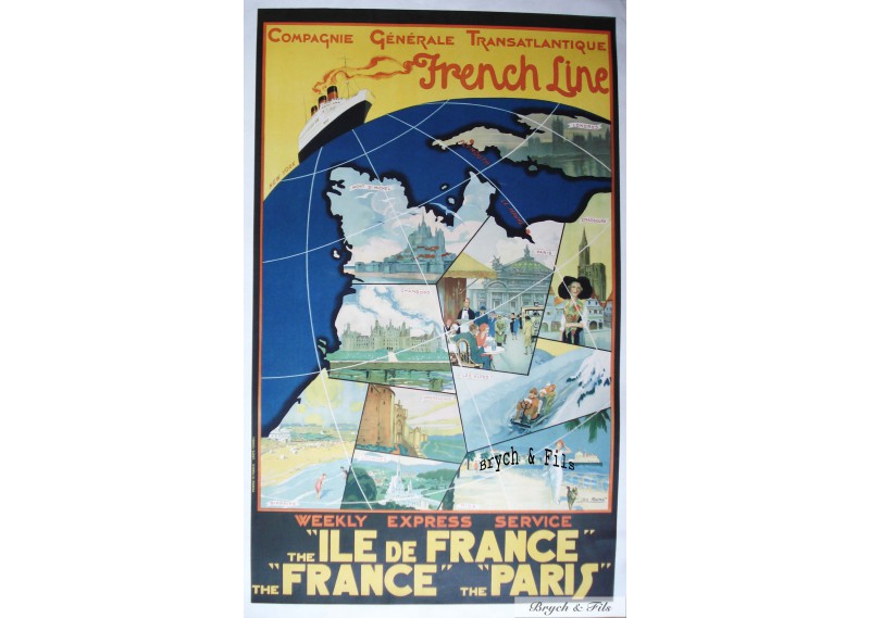 French Line "Ile de France"