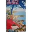 AFFICHE ORIGINALE ROQUEBRUNE CAP MARTIN TENNIS