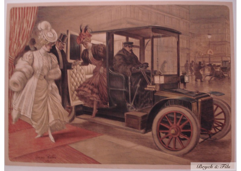 Voiture avec 2 élégantes