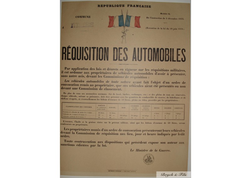 Réquisition des Automobiles "2"